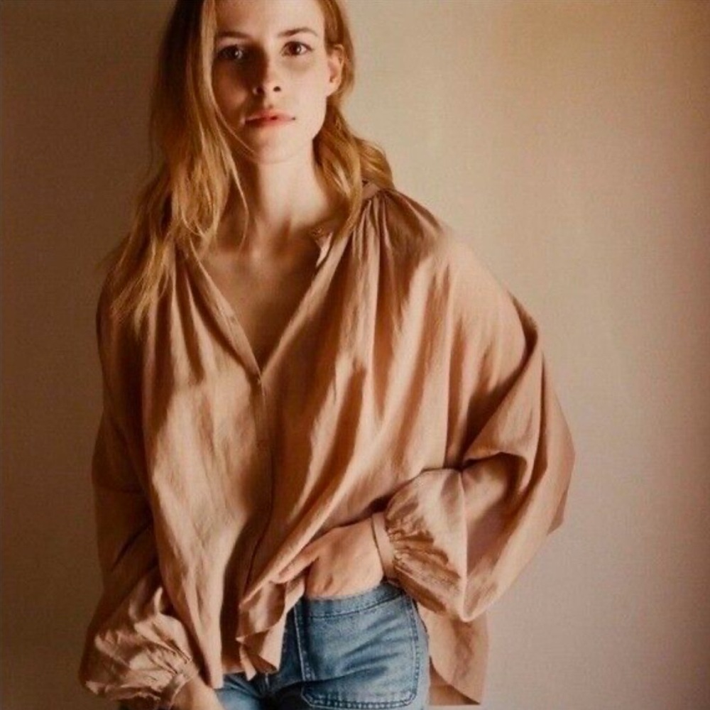 Doen Jane Blouse in toffee - medium